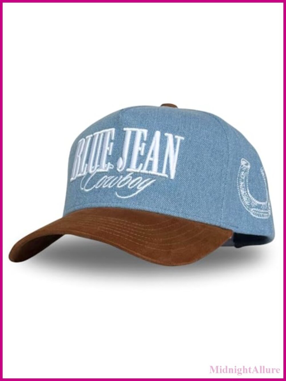 Vintage Western Trucker Hat Snapback Cotton Adjustable Baseball Cap